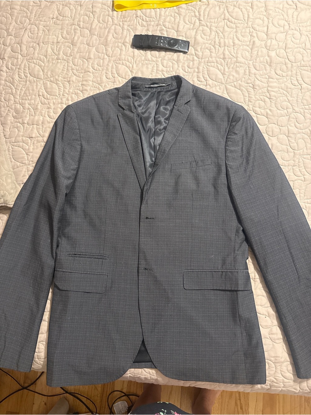 H&M Gray Micro-Check Sport Coat